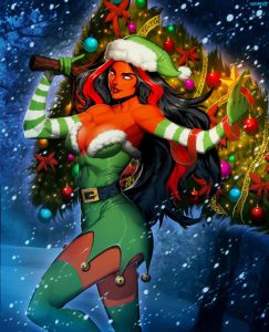 Red She-Hulk Christmas Tree